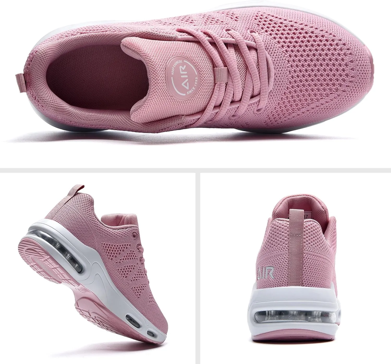 MAFEKE Womens Air Running Shoes Tennis Walking Sneakers Athletic Sport Shoes Lightweight Slip On Footwear for Gym Jogging Size 5.5-11