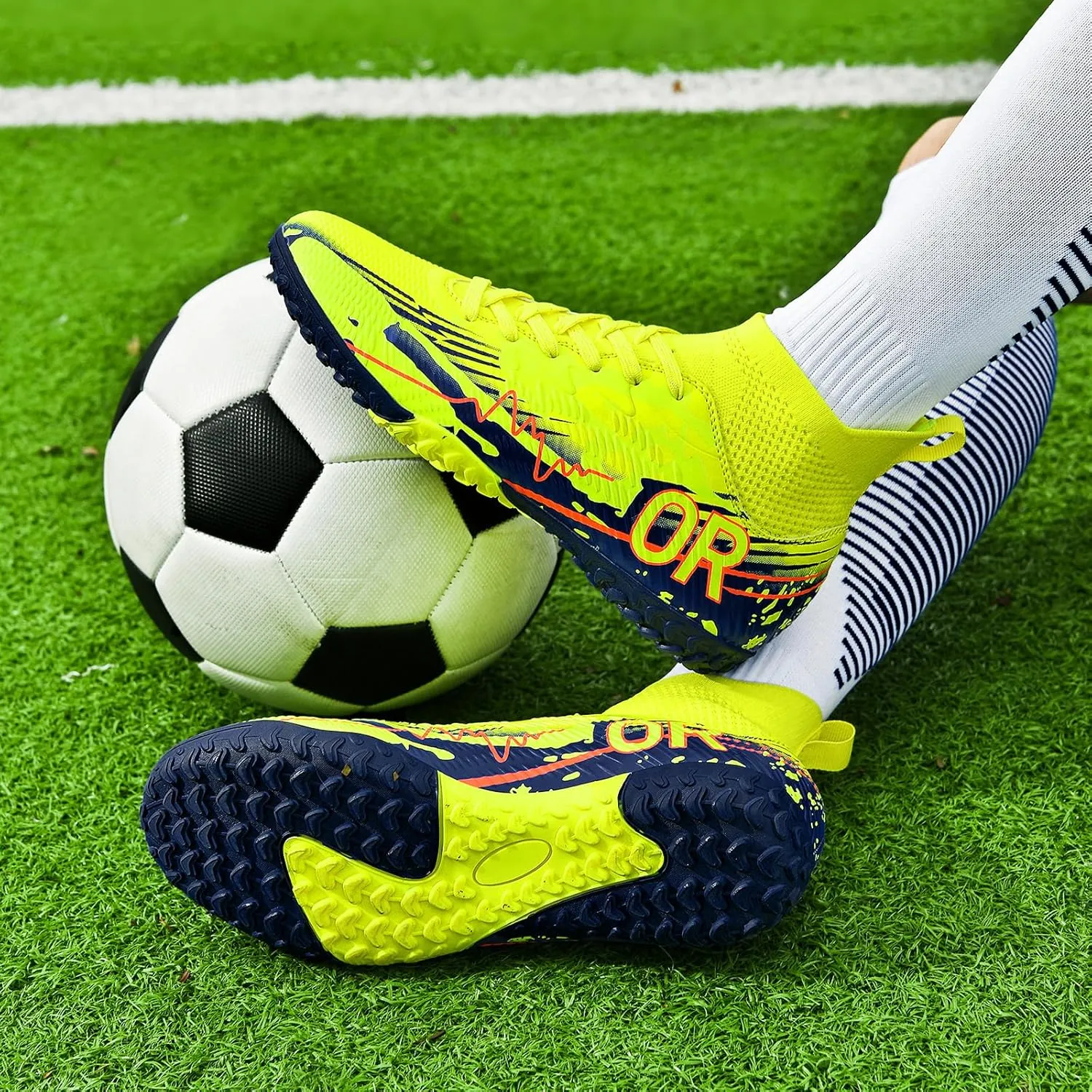 Soccer Cleats for Mens Womens Indoor Turf Soccer Shoes Youth AG TF Training Football Boots Unisex