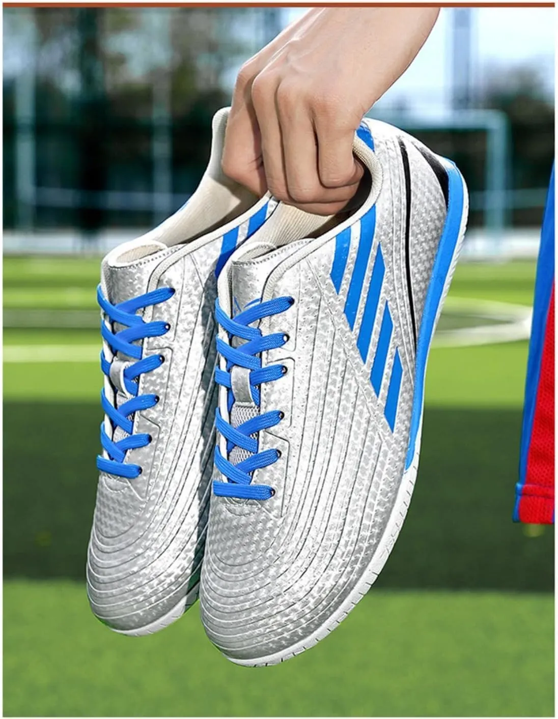 Unisex Professional Soccer Cleats, Firm Ground Outdoor/Indoor Football Shoes for Men and Women, Youth Training Sneakers