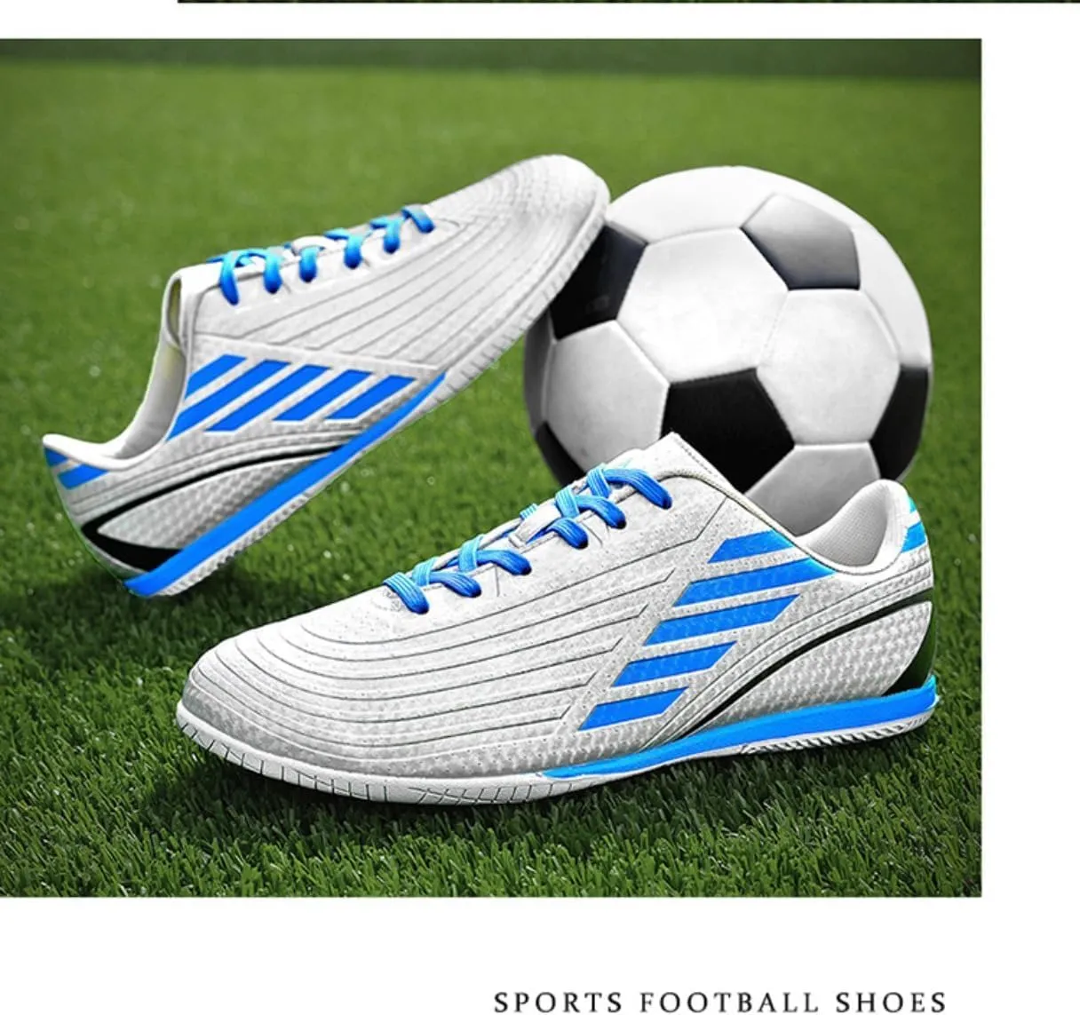 Unisex Professional Soccer Cleats, Firm Ground Outdoor/Indoor Football Shoes for Men and Women, Youth Training Sneakers