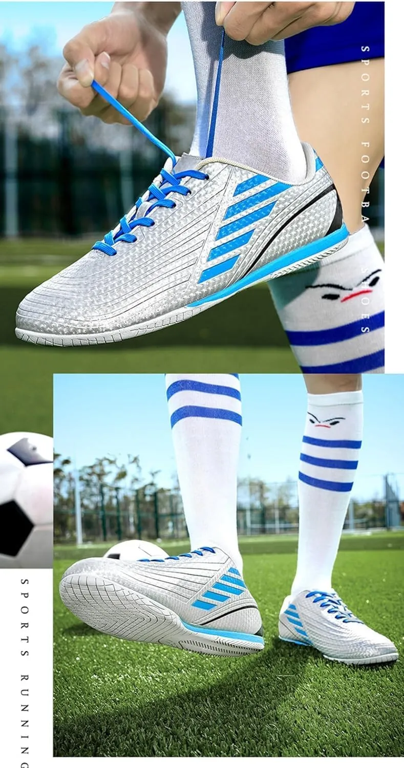 Unisex Professional Soccer Cleats, Firm Ground Outdoor/Indoor Football Shoes for Men and Women, Youth Training Sneakers