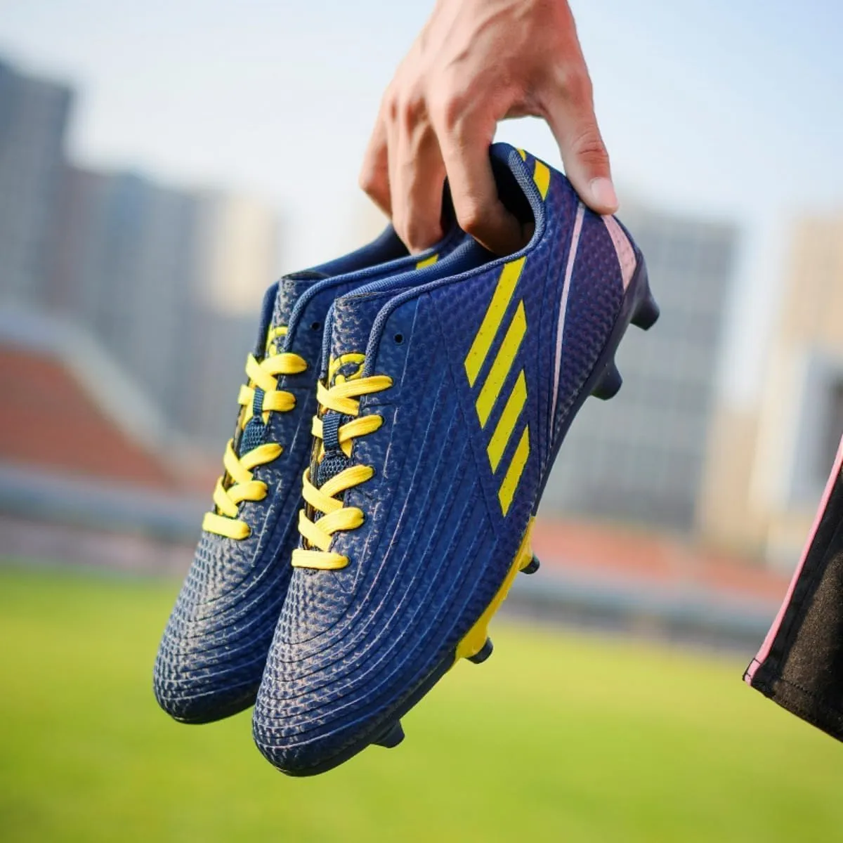Unisex Professional Soccer Cleats, Firm Ground Outdoor/Indoor Football Shoes for Men and Women, Youth Training Sneakers