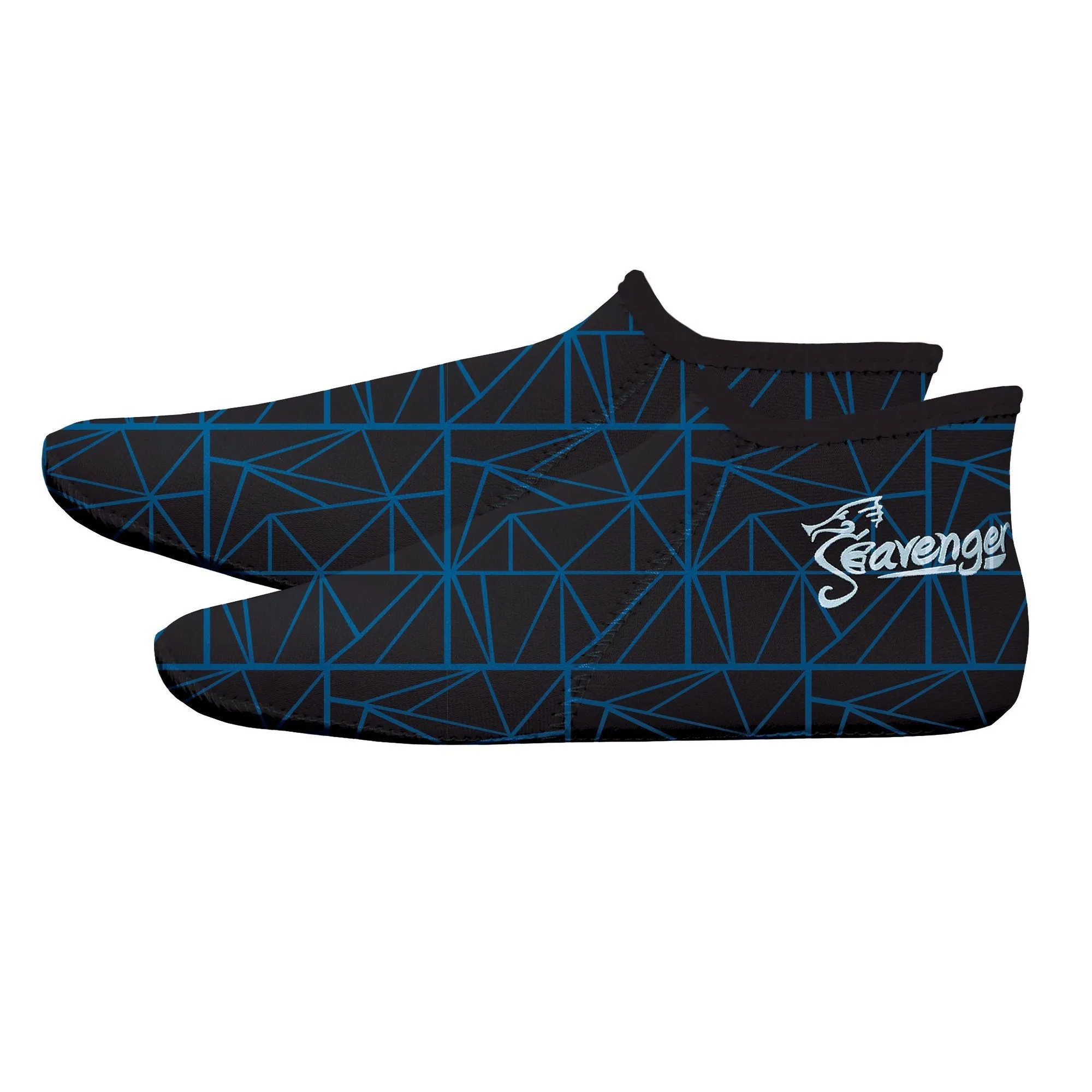 Zephyr 3mm Neoprene Socks - Geometric Blue