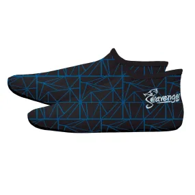 Zephyr 3mm Neoprene Socks - Geometric Blue